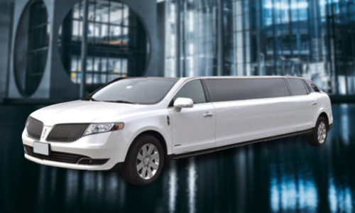 White Stretch Limo from All Valley Limousine